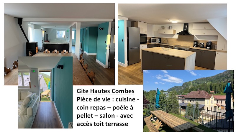 Gites Chambres Dhotes Jura 39 Gites groupes Les hautes Combes - 18 pers - Mijoux