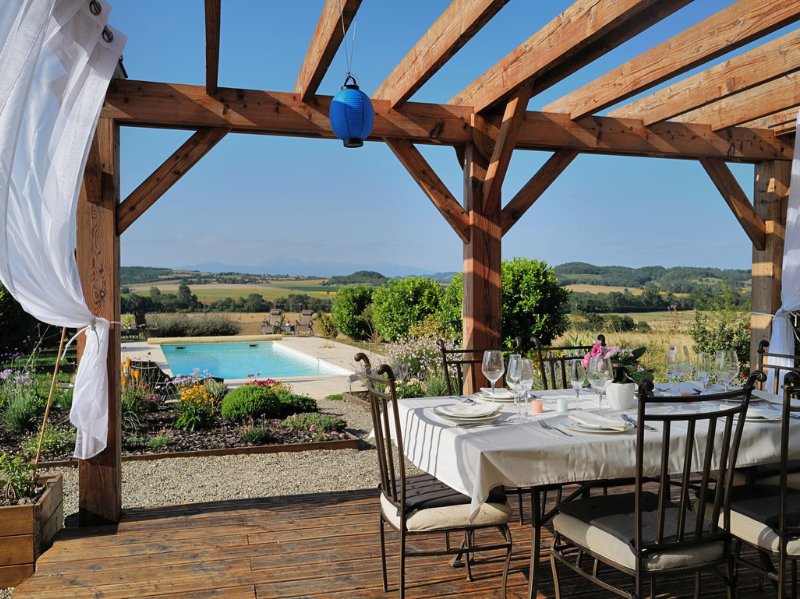 Gites Chambres Dhotes Aude 11 Villa Las Capelas, vue sur les Pyrénées