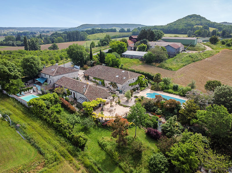 Gites Chambres Dhotes Tarn-et-Garonne 82 Vieux Mirou Gîtes, avec deux piscines