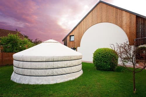 Gites Chambres Dhotes Alsace Haut-Rhin 68 Yourte traditionnelle  mongole en Alsace