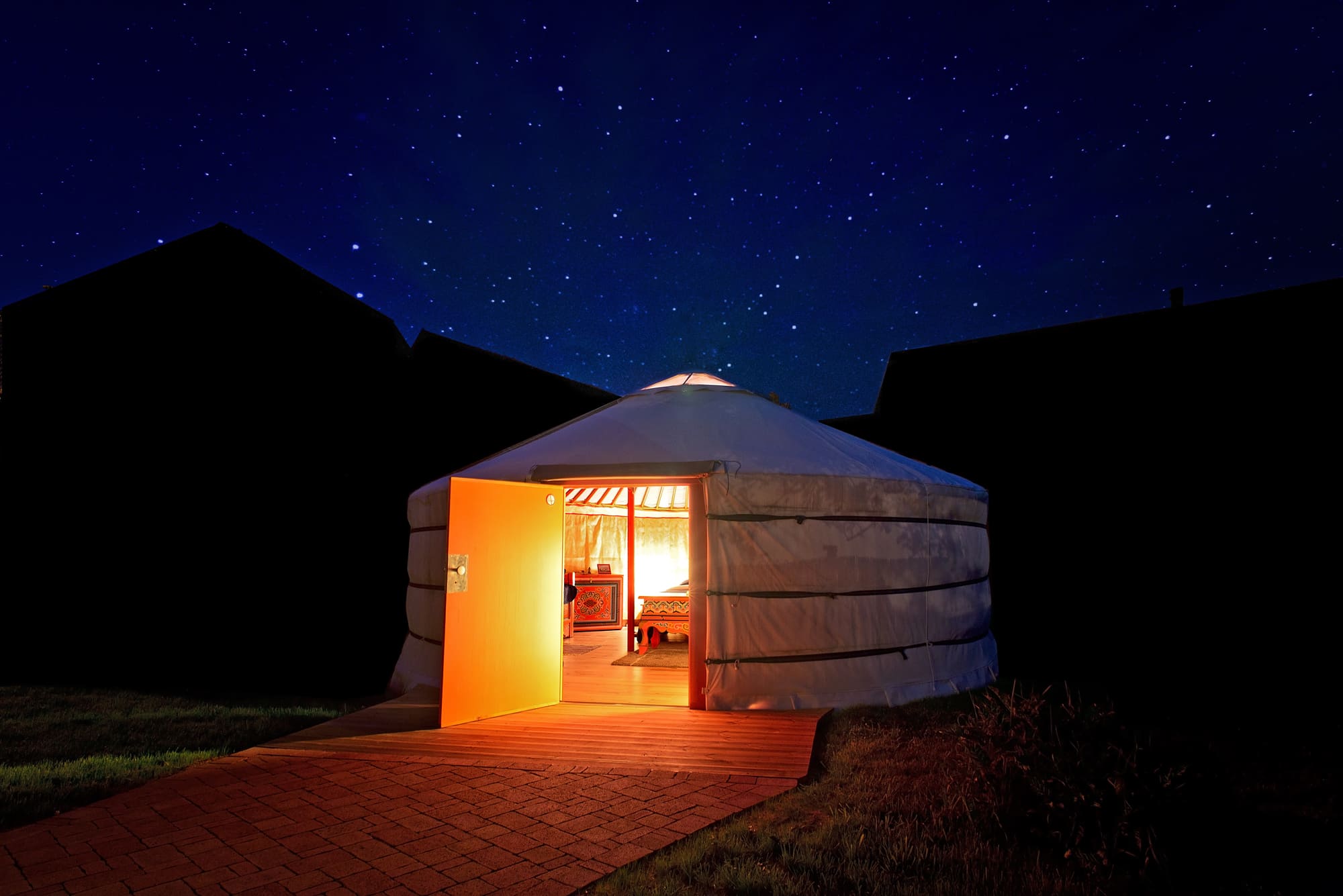 Gites Chambres Dhotes Alsace Haut-Rhin 68 Yourte traditionnelle  mongole en Alsace