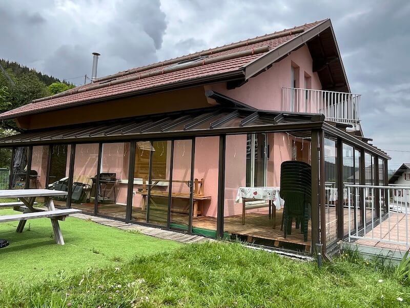 Gites Chambres Dhotes Vosges 88 Maison vue panoramique piscine intérieure 